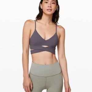 Lululemon Women's  Dark Purple Still Now Sports Bra